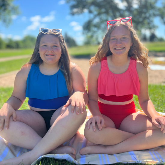 Girls Ruffle Tankini Top